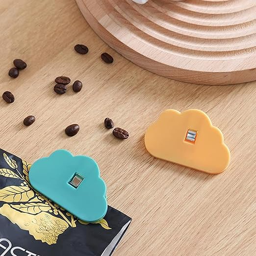 Pack Of 2 - Creative Cloud Shape Plastic Sealing Food Clips