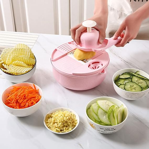 6 in 1 Multi-Function Manual Vegetable Chopper