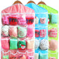 Sweet Candy Color Wardrobe Wall Mounted 16 Grid Storage Bag