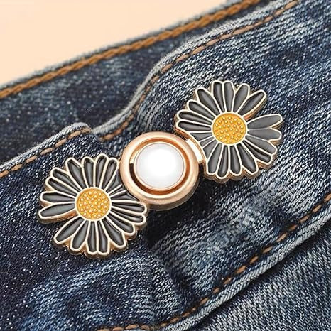 Charming Sunflower Waist Buckle Tightening Button