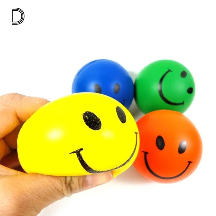 Pack Of 2 - Fun Stress Relief Hand Exercise Ball  (Random Design)