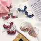 Elegant Fabric Flower Earrings