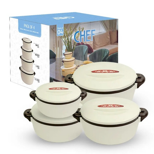 PACK OF 4 - CHEF FOOD WARMER HOTPOT