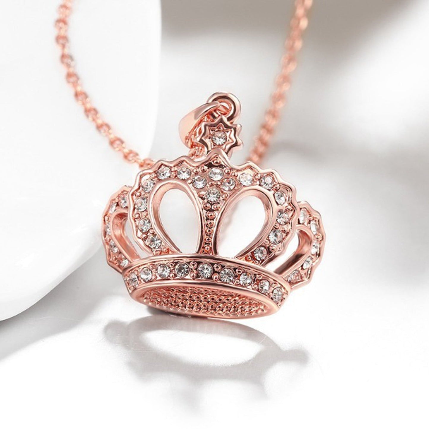 Crown Pendant Necklace