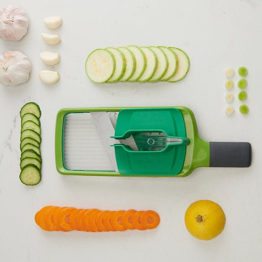 Adjustable Fruit & Vegetable Slicer with Hand Guard