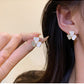 Stud Pearl Flower Earrings