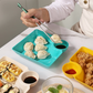 4PC Creative Snack Plate with Dipping Sauce Portion