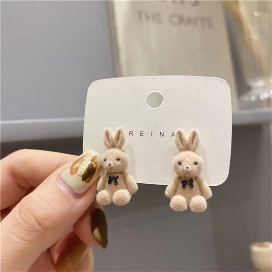 Cute Girl Bear Shape Earrings