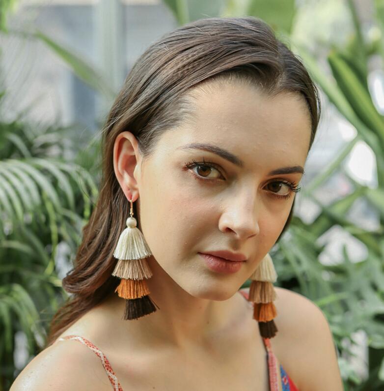 Multilayer Tassel Earrings