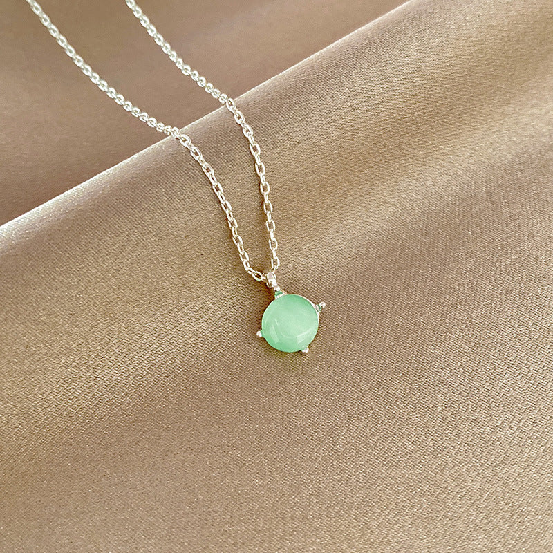Green Crystal Stone Necklace