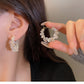 Crystal Circle Hoop Earrings