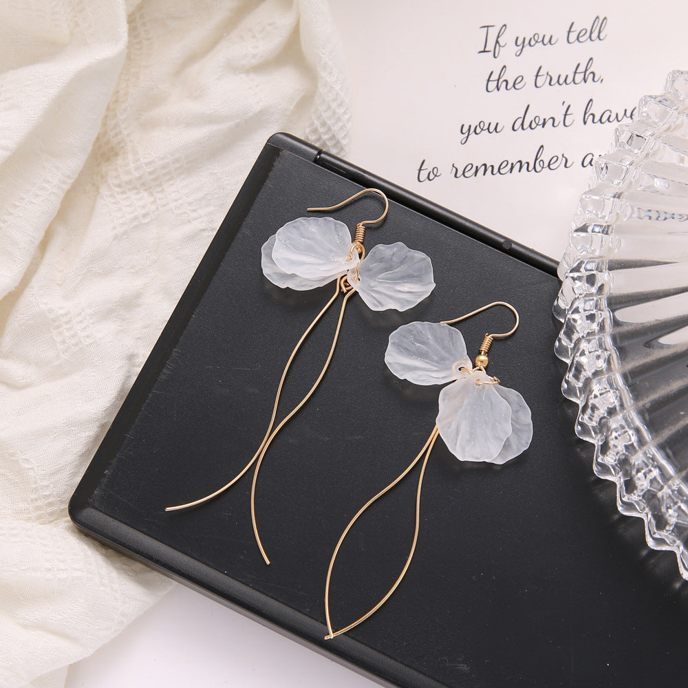 Eternal Flower Petal Tassel Earrings