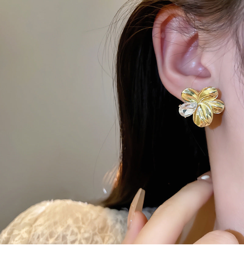 Big Flower Stud Earrings