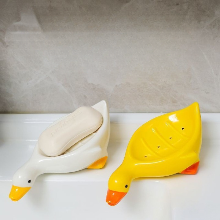 Cute Duck Self Draining Soap Holder