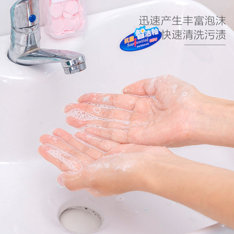 Portable Petal Soap Paper Hand Face Cleansing