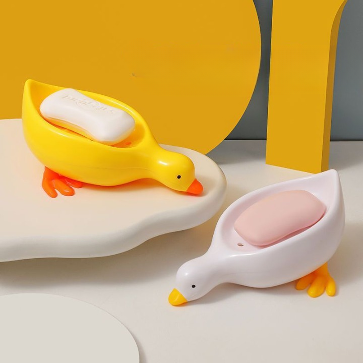 Cute Duck Self Draining Soap Holder