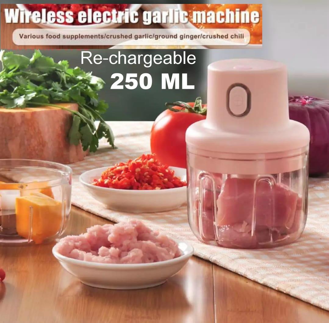 Re-chargeable Intelligent Electric Garlic Machine Garlic Chopper.