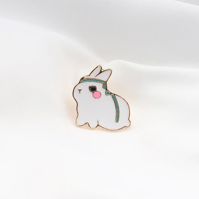 Cute Ninja Bunny Pin Brooch