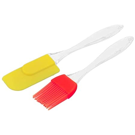 Silicone Spatula And Pastry Brush Set (Multicolour)