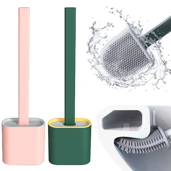 Self Adhesive Silicone Toilet Brush.