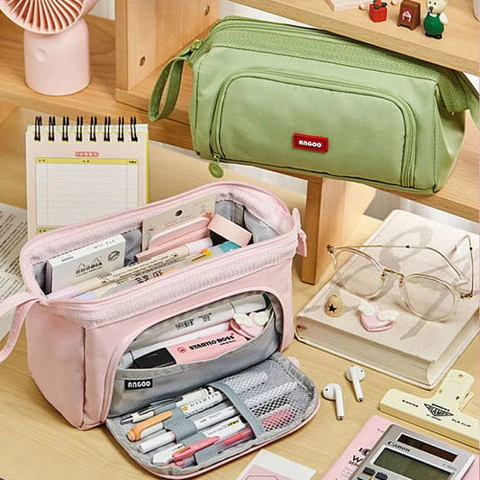Kawaii Large Capacity Multi-purpose Stationary & Cosmetic Pouch