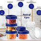 Pack Of 6 - Cute Multi-Color Mini Storage Jars