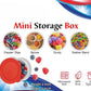 Pack Of 6 - Cute Multi-Color Mini Storage Jars