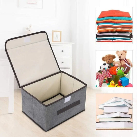 Multi-Purpose Foldable Non-Woven Storage Organizer Box