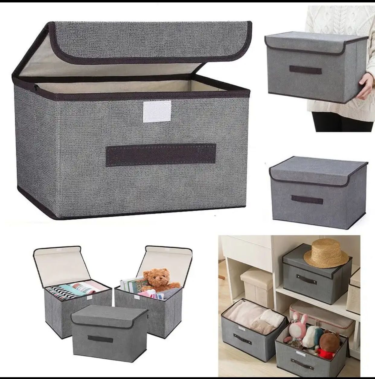 Multi-Purpose Foldable Non-Woven Storage Organizer Box – Wholesale City