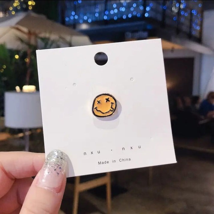 Silly Smiley Face Pin Brooch