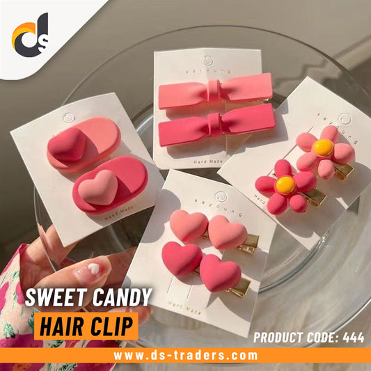 2Pcs Sweet Candy Hair Clip