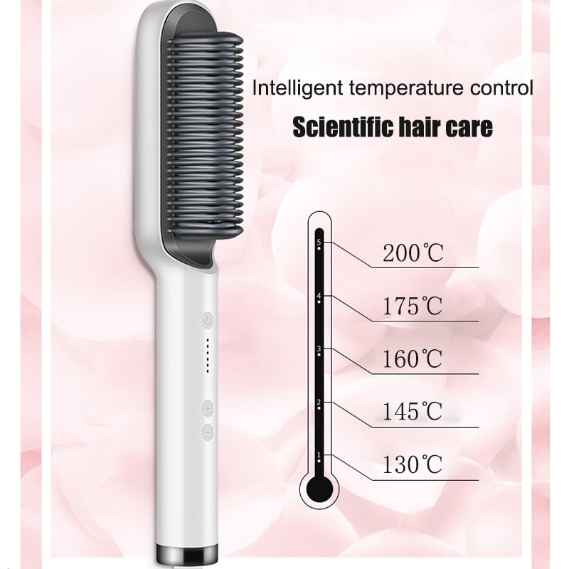 Hair Straightener - Ceramic Heated Hair Brush