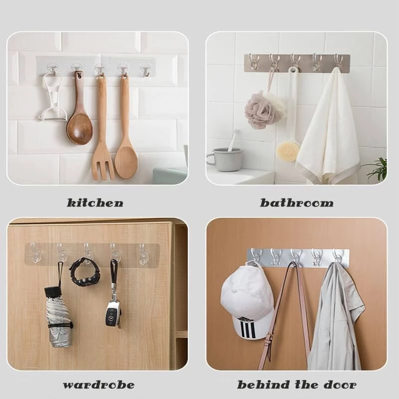 Self Adhesive Wall Mounted Sticky Hooks Strip