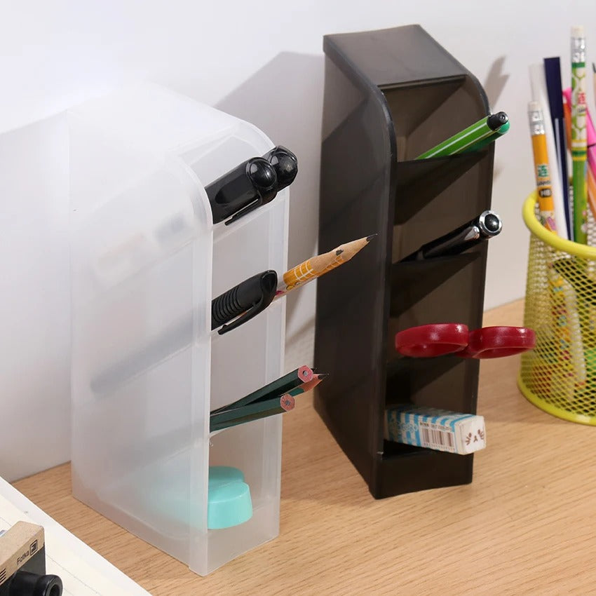 4 Grids Multifunction Desktop Pen Holder