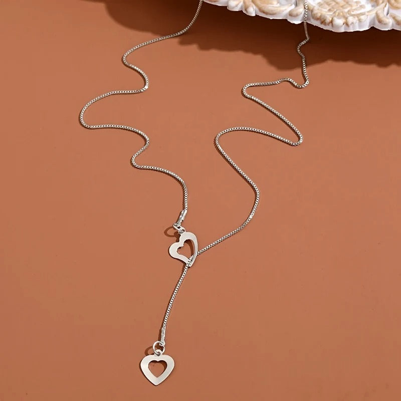Elegant Double Heart Love Necklace