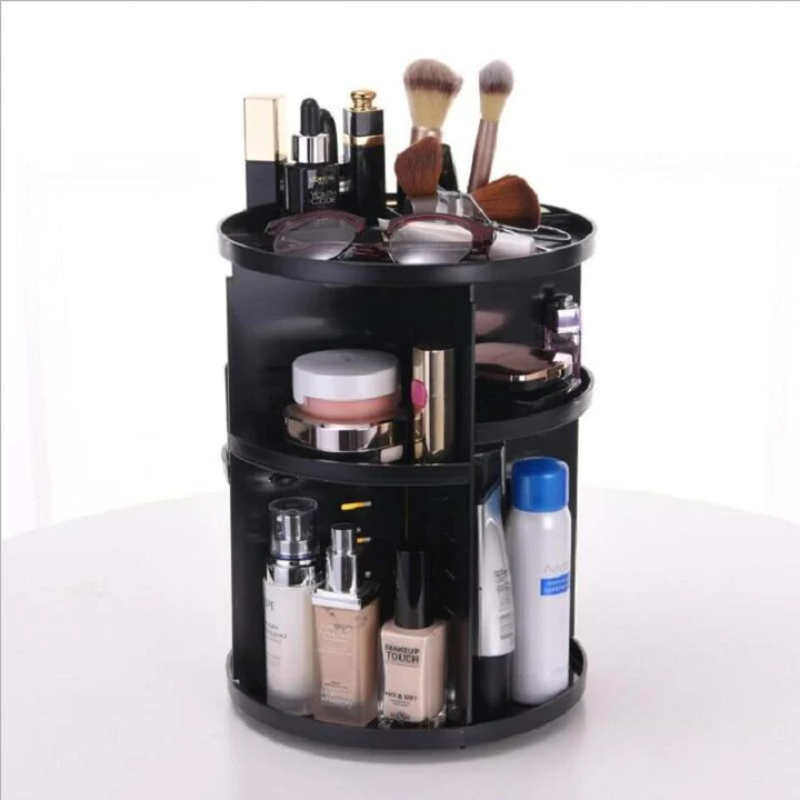 360 Rotating Makeup Organizer & Cosmetic Storage Box.(random color)