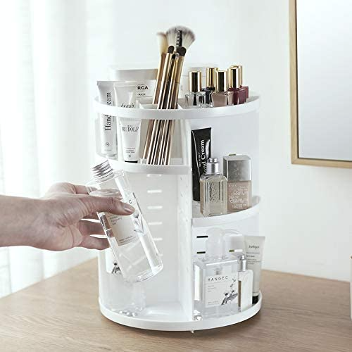 360 Rotating Makeup Organizer & Cosmetic Storage Box.(random color)