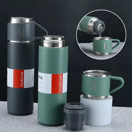 Double-Layer Stainless Steel Vacuum Thermos Bottle.