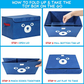 Cartoon Bear Foldable Storage Box For Multipurpose.