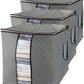Pack Of 5 - Non Woven Foldable Grey Storage Bag.