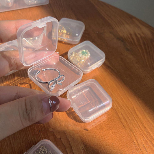 Pack Of 4 -  Transparent Mini Jewelry & Medicine Storage Organizer