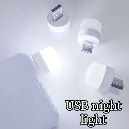 Pocket Mini LED Night Light USB Plug Lamp.
