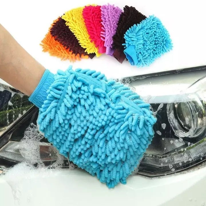 Microfiber Wash Mitt For Multipurpose use Car Wash & House Hold Cleaner Gloves