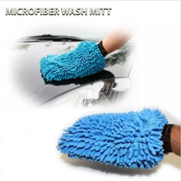 Microfiber Wash Mitt For Multipurpose use Car Wash & House Hold Cleaner Gloves