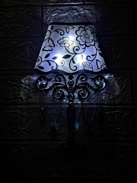 LED Lights Sticker 3D Embellishment Art Lamp Shape Attrdraft For Wall Decor