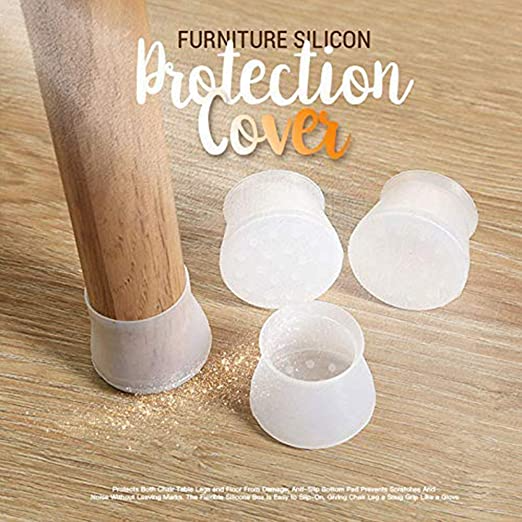 Silicone Chair Leg Caps Furniture Table Leg Covers Floor Protectors