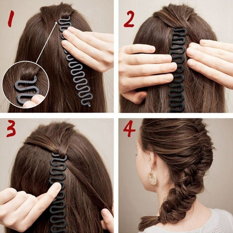 Fashion Hair French Braid Clip (Hair Bun Maker).