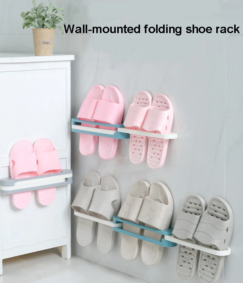 WALL MOUNTED FOLDING SHOE RACK