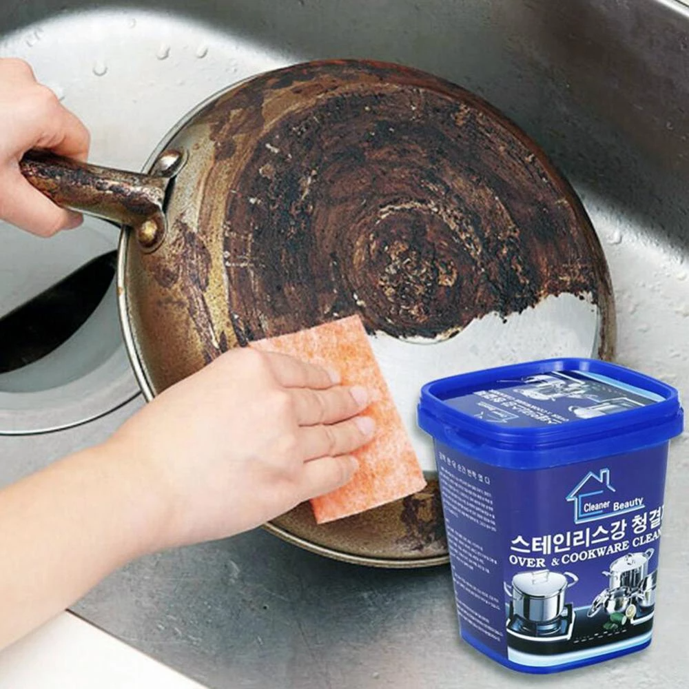 Stainless Steel Cleaning Paste Remove Stains Multi-Purpose Cleaner Home Kitchen Bathroom Accessories