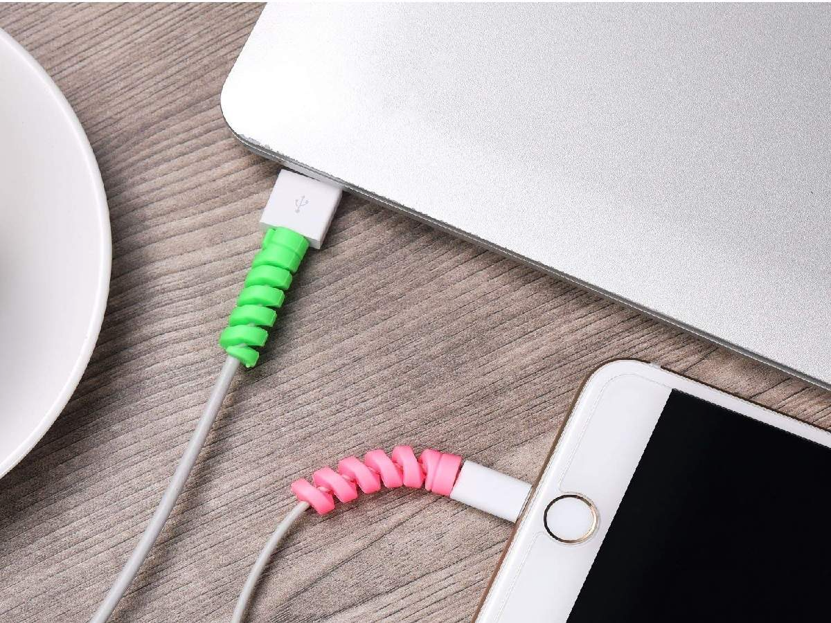 28 Protège-câbles En Silicone Souple - Anti-nœuds, Anti-usure - 7 Couleurs Pour Téléphone, Ordinateur, Chargeurs